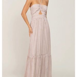 Striped Halter Maxi